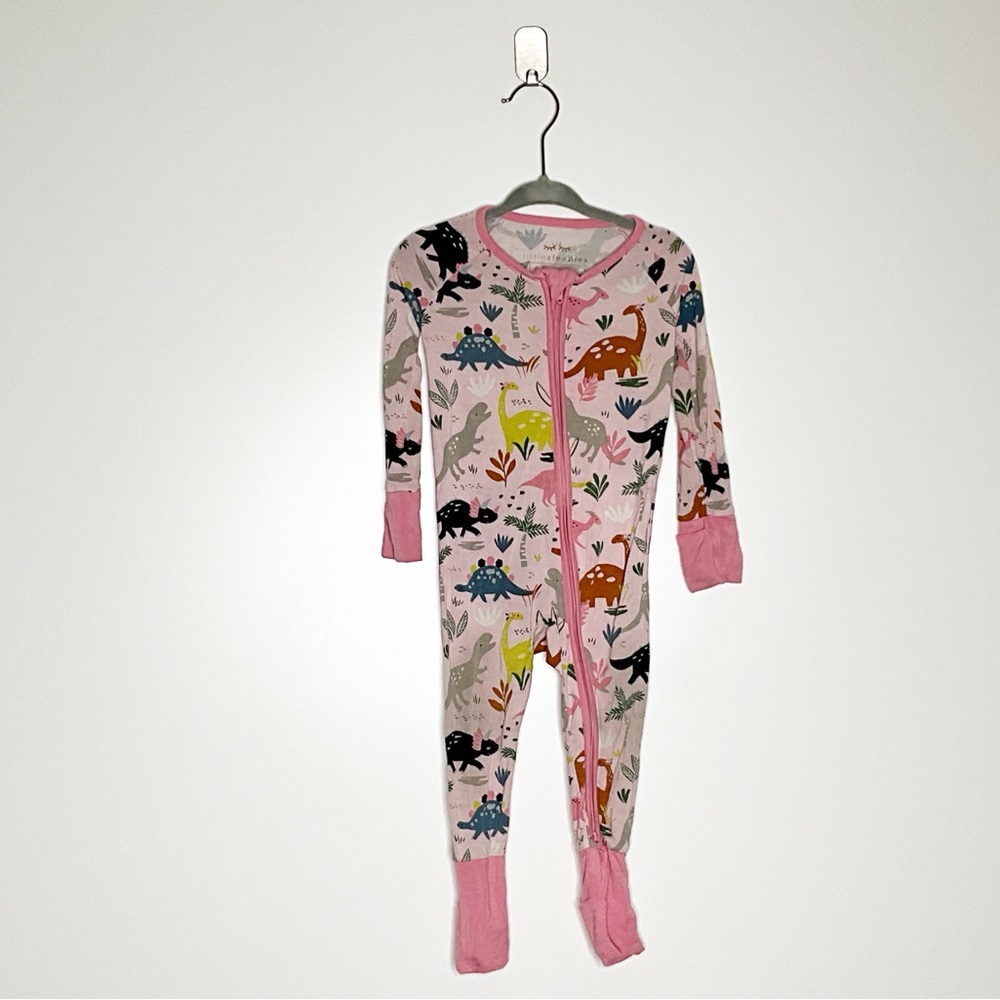 Little Sleepies Dinosaur Print Kids One Piece Pajamas 6-12 Months